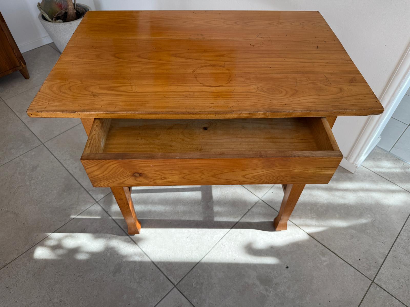 Jugendstil Tisch Kirschholz Beistelltisch G1979
