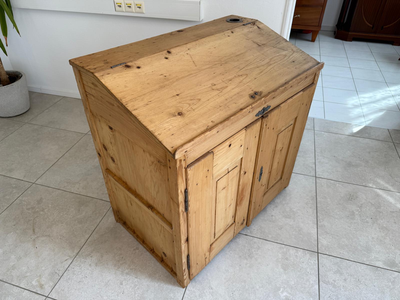 Original Naturholz Schreibtisch Schreibpult Naturholz Naturholz G1798