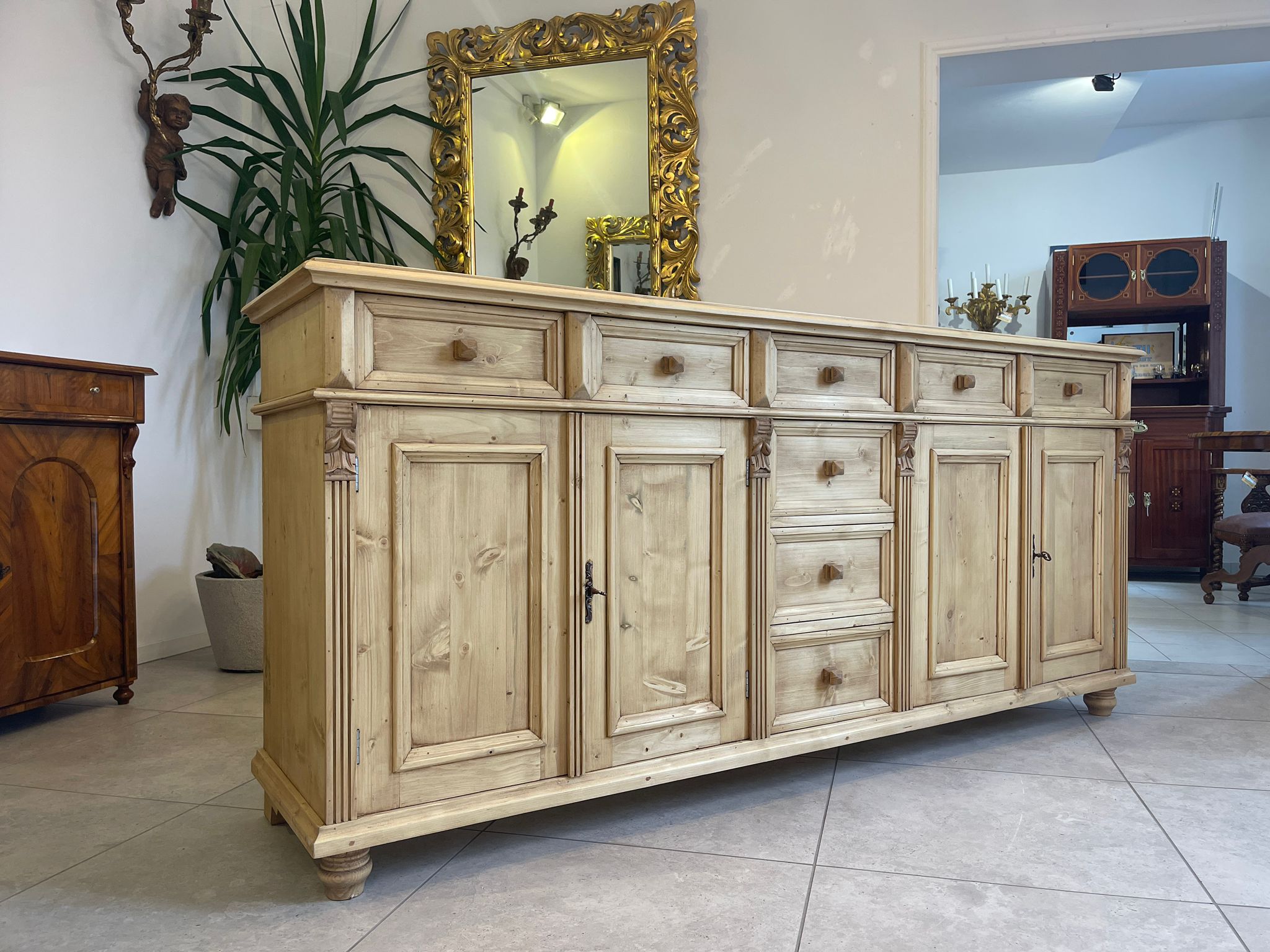 a6445296-fba7-45bc-81bb-1a51d4335105 massiver Apothekenschrank 8 Ladenkommode Ladenschrank A4117