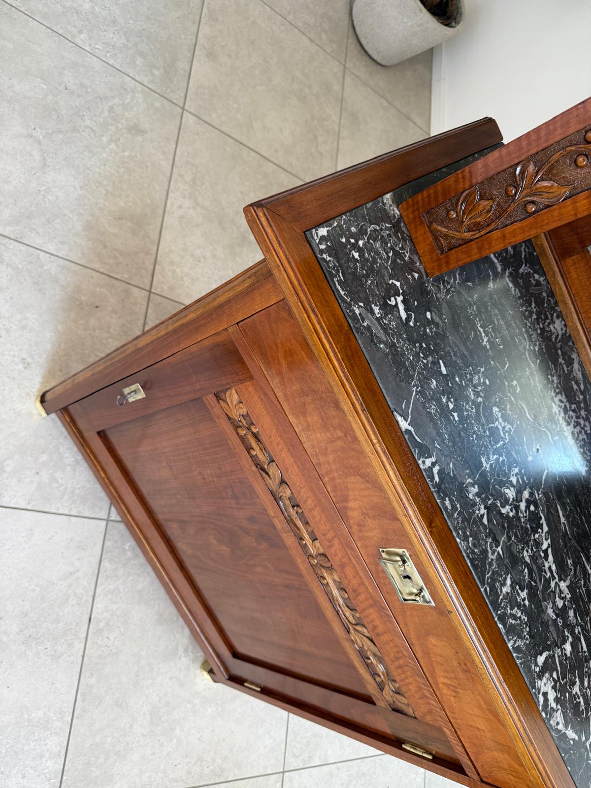 Jugendstil Vitrine Sammlervitrine Vitrinenschrank Antiquität G1779