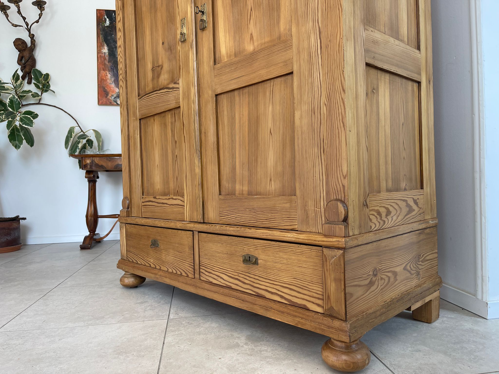 Bauernschrank Gründerzeit Hallenschrank Kasten Antiquität Kleiderschrank G1658