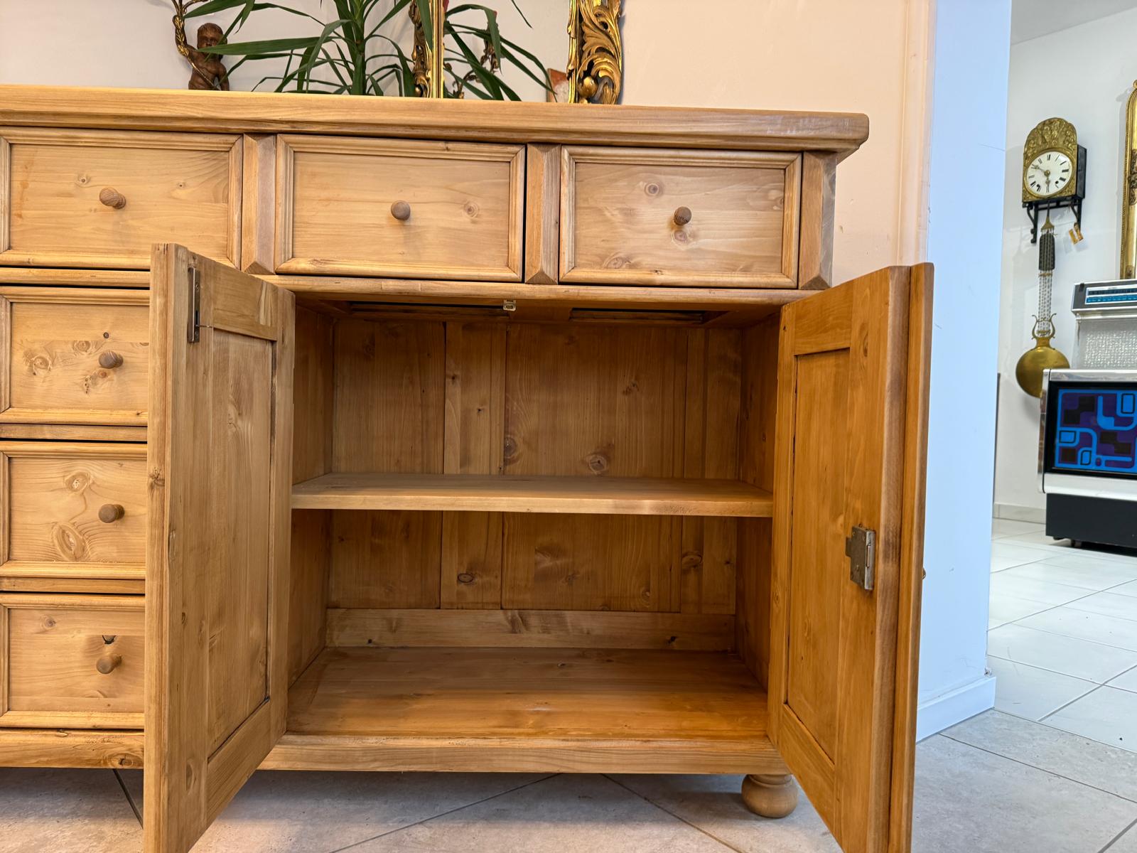 Massiver antiker Apothekenschrank 8 Ladenkommode Bauernmöbel G2361