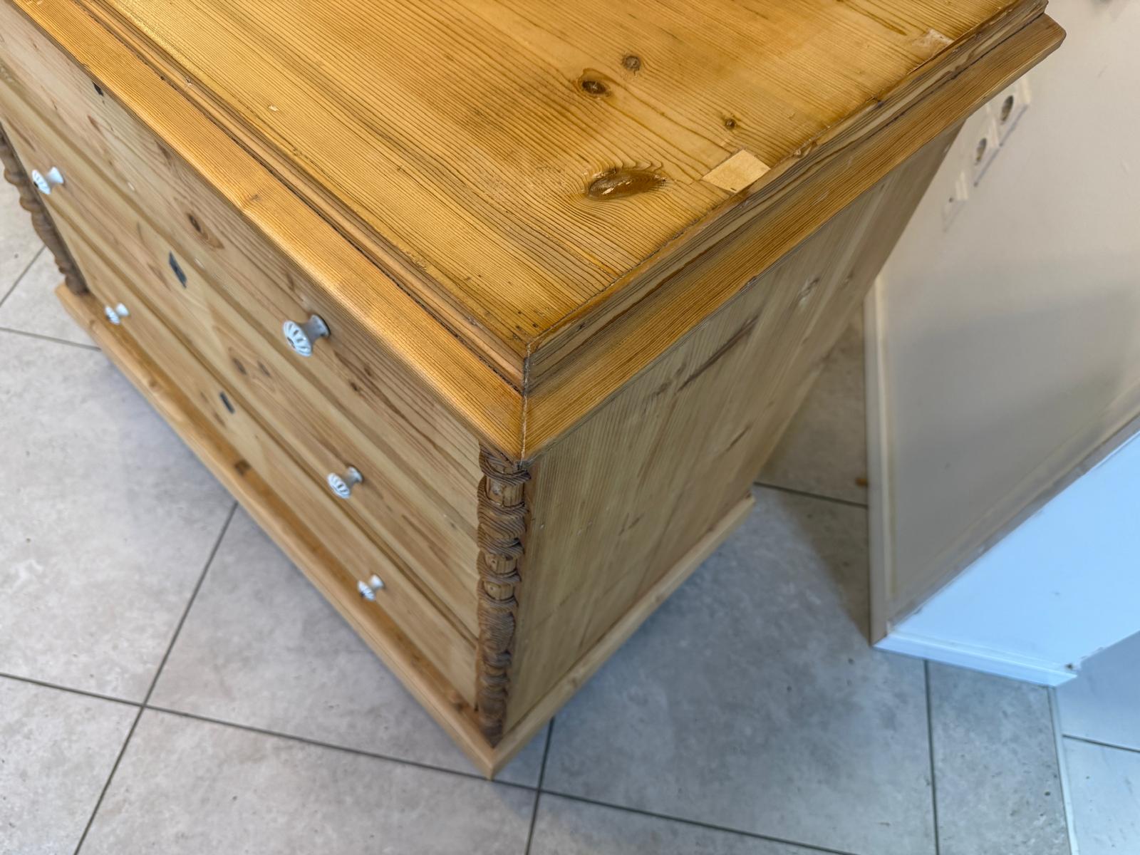 SALE Restaurierte Gründerzeit Kommode Ladenkommode Weichholz D1077