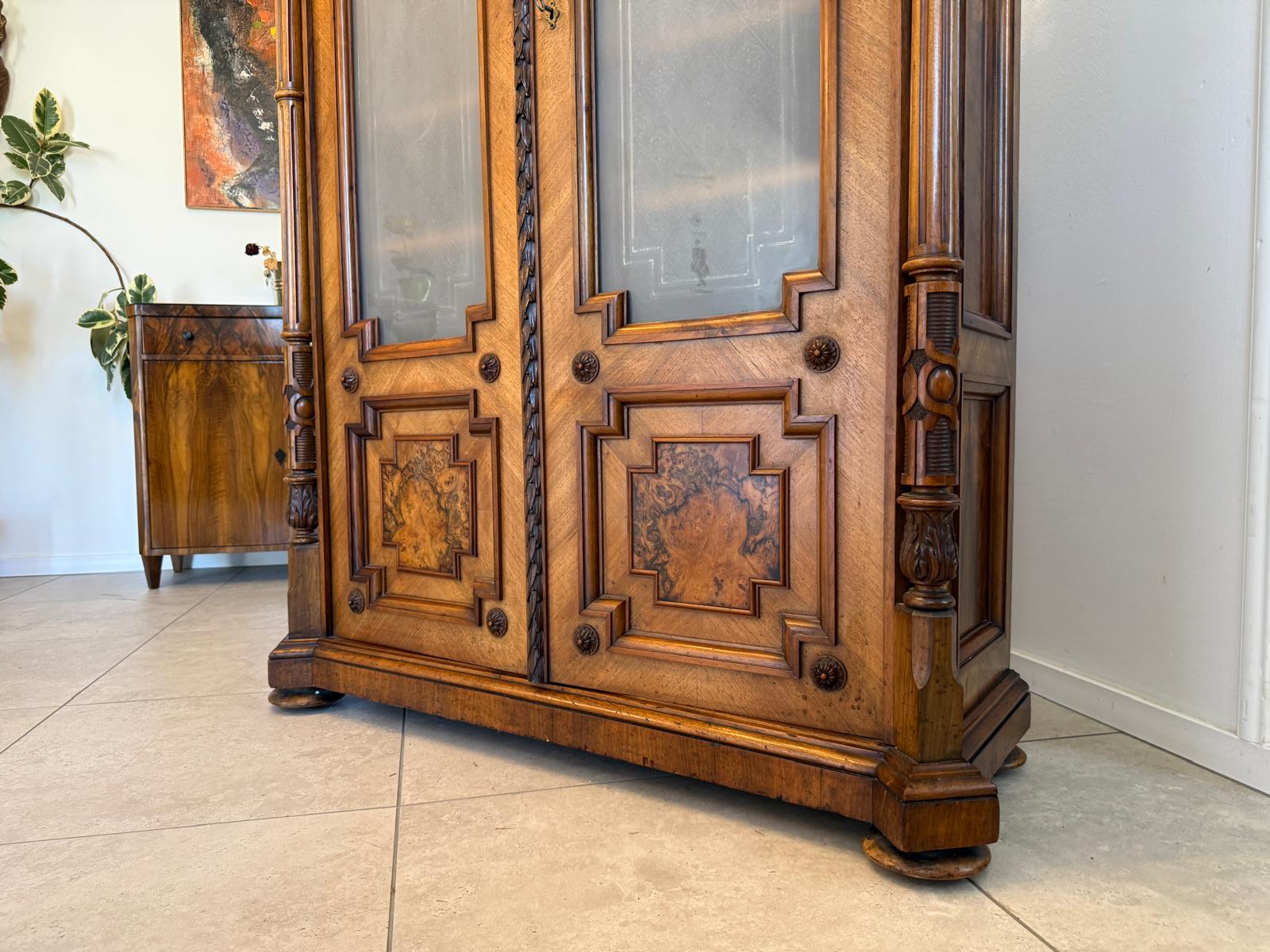 Originale Gründerzeit Anrichte Schrank Vertiko Schrank G1996