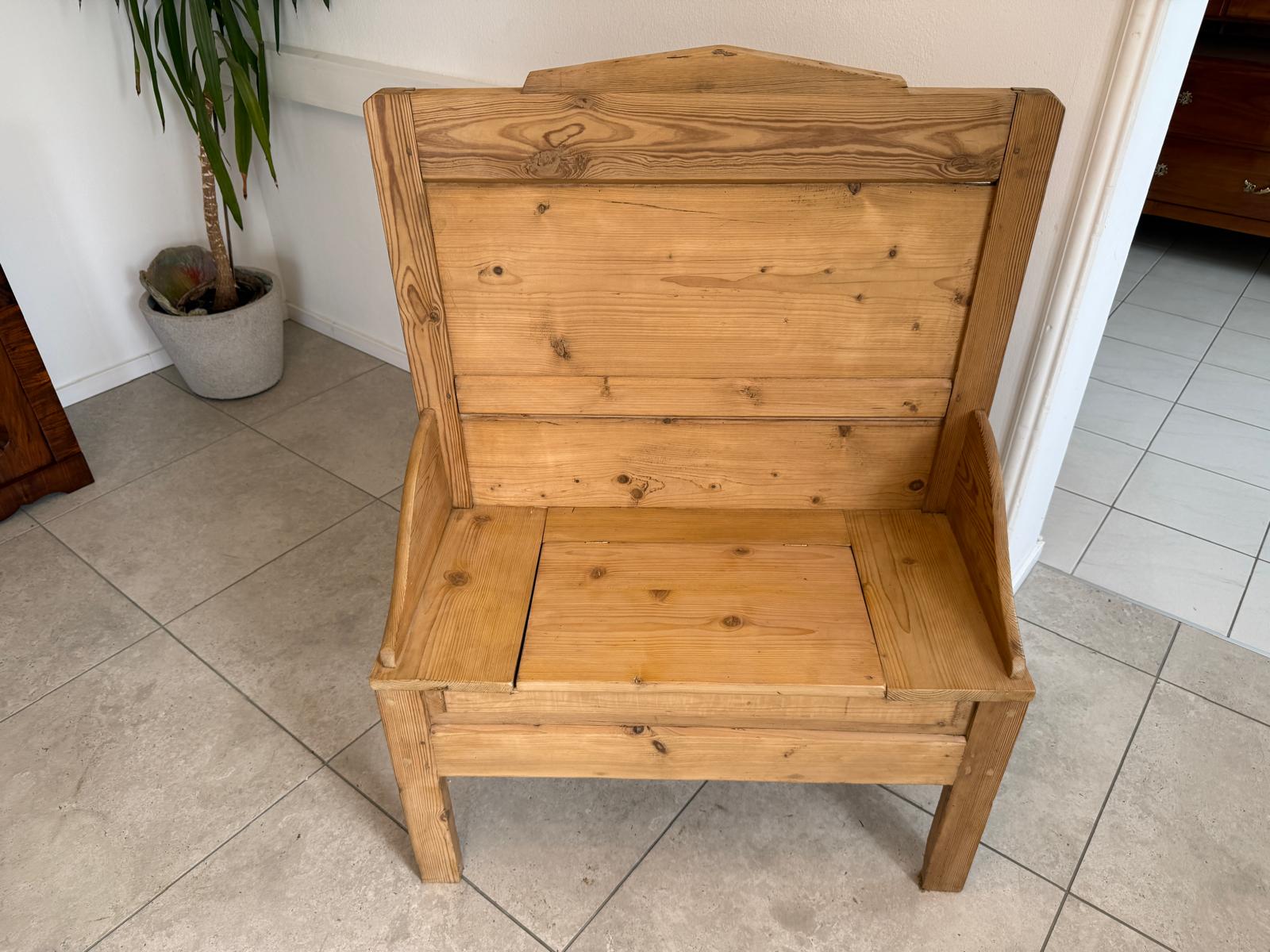 Provinzielle Bäuerliche  Truhenbank Landhausbank Bankerl G1863