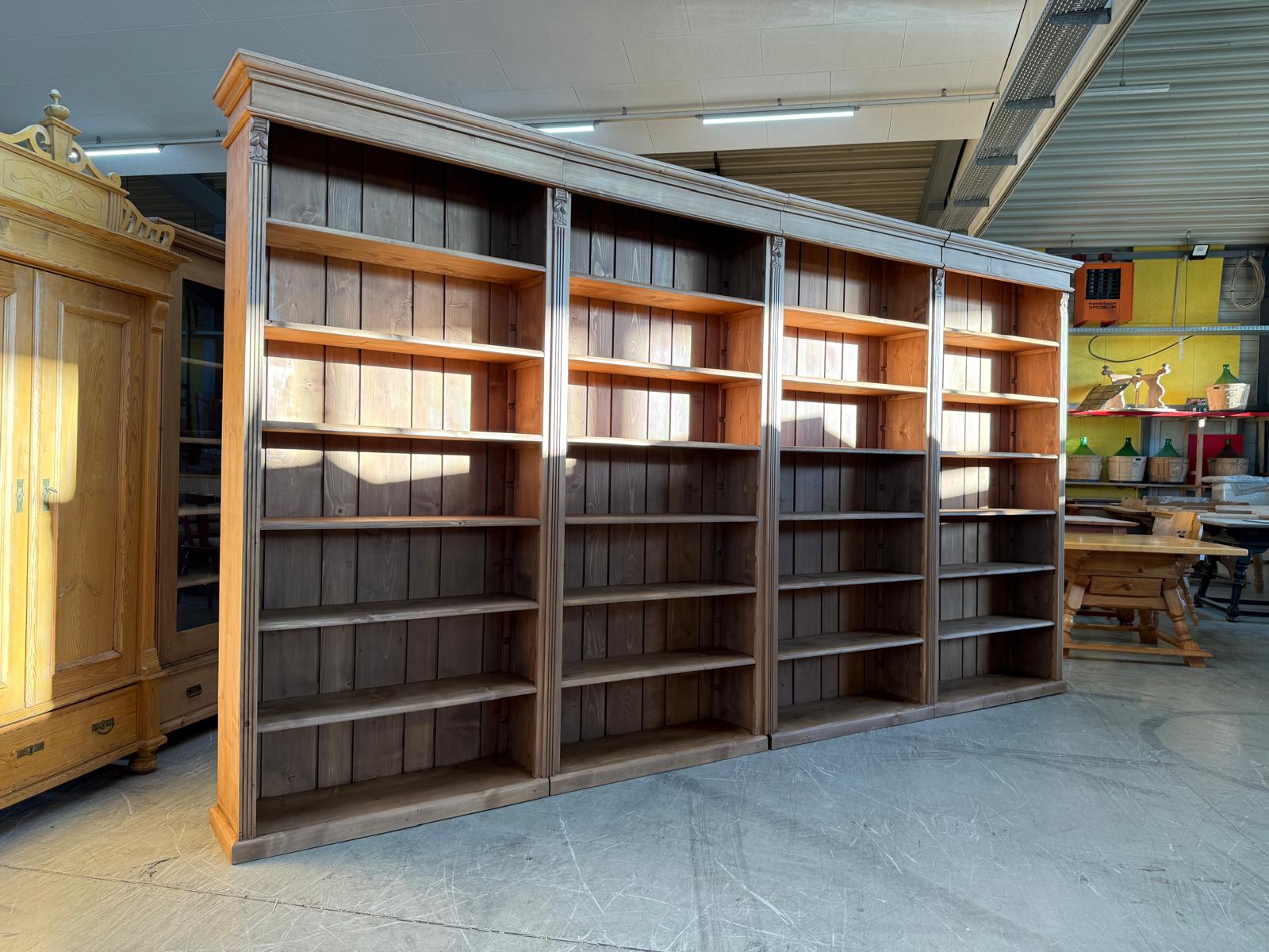 Grosses Bücherregal Stellage Bücherschrank Bauernkasten Bücherwand G2407