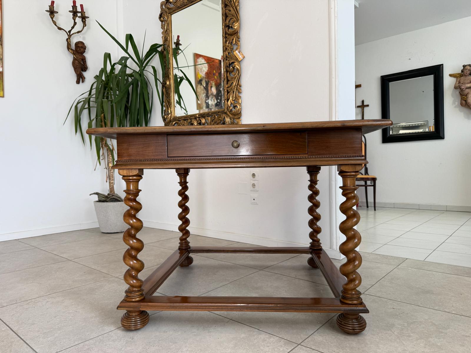 Barock Tisch Esstisch Antik Refektoriumtisch Antiquität Neo Barock D2867