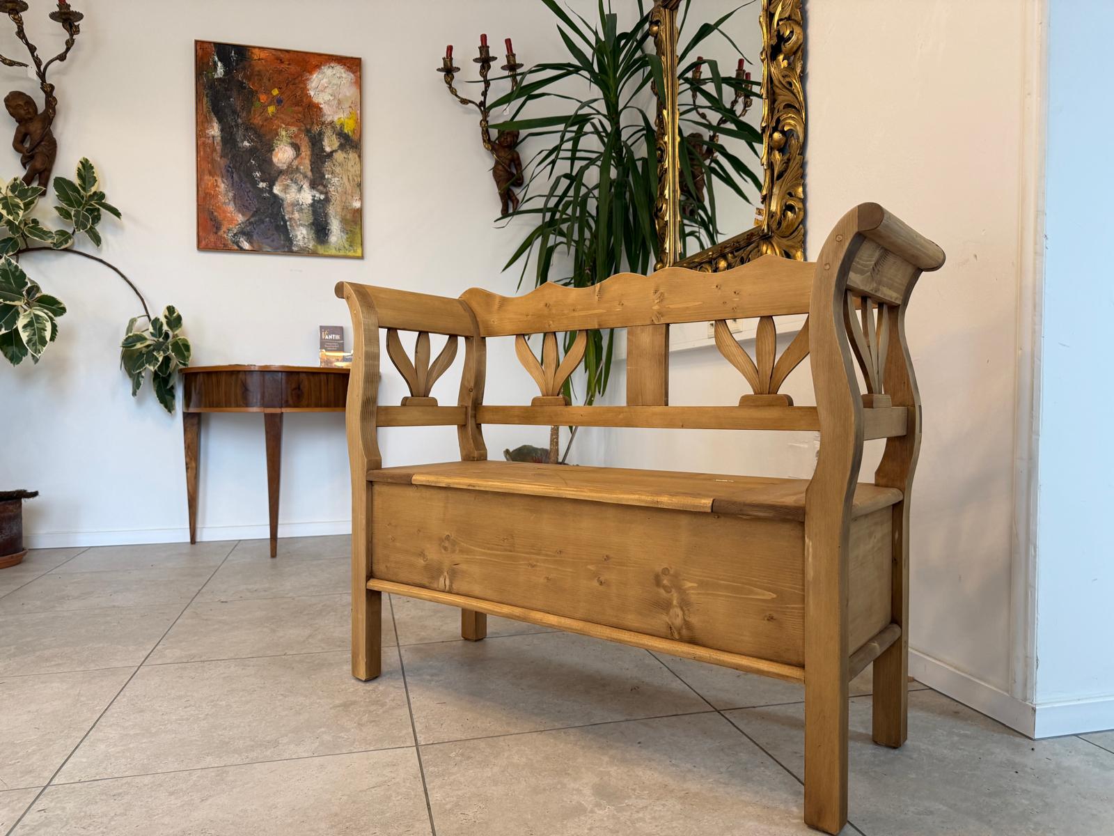 Truhenbank Küchenbank Bauernmöbel Bauernmöbel Antik D1085