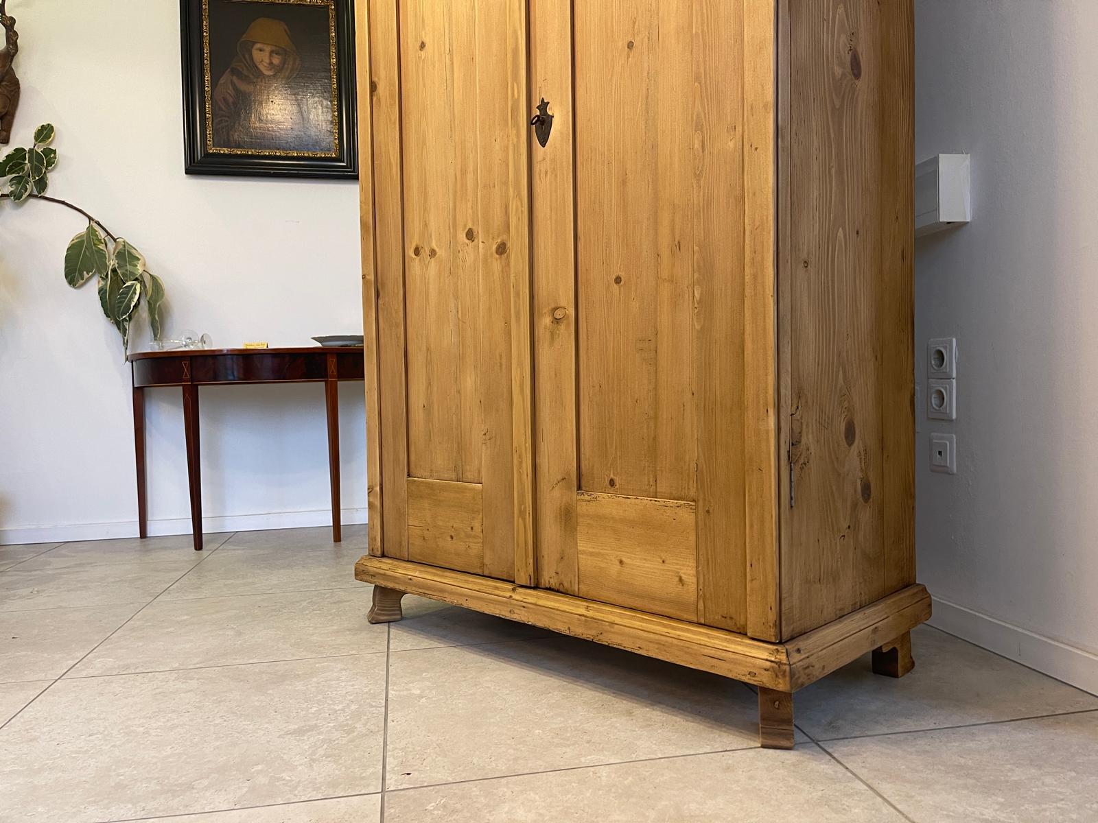 Jugendstil Bauernschrank Naturholzschrank A5135