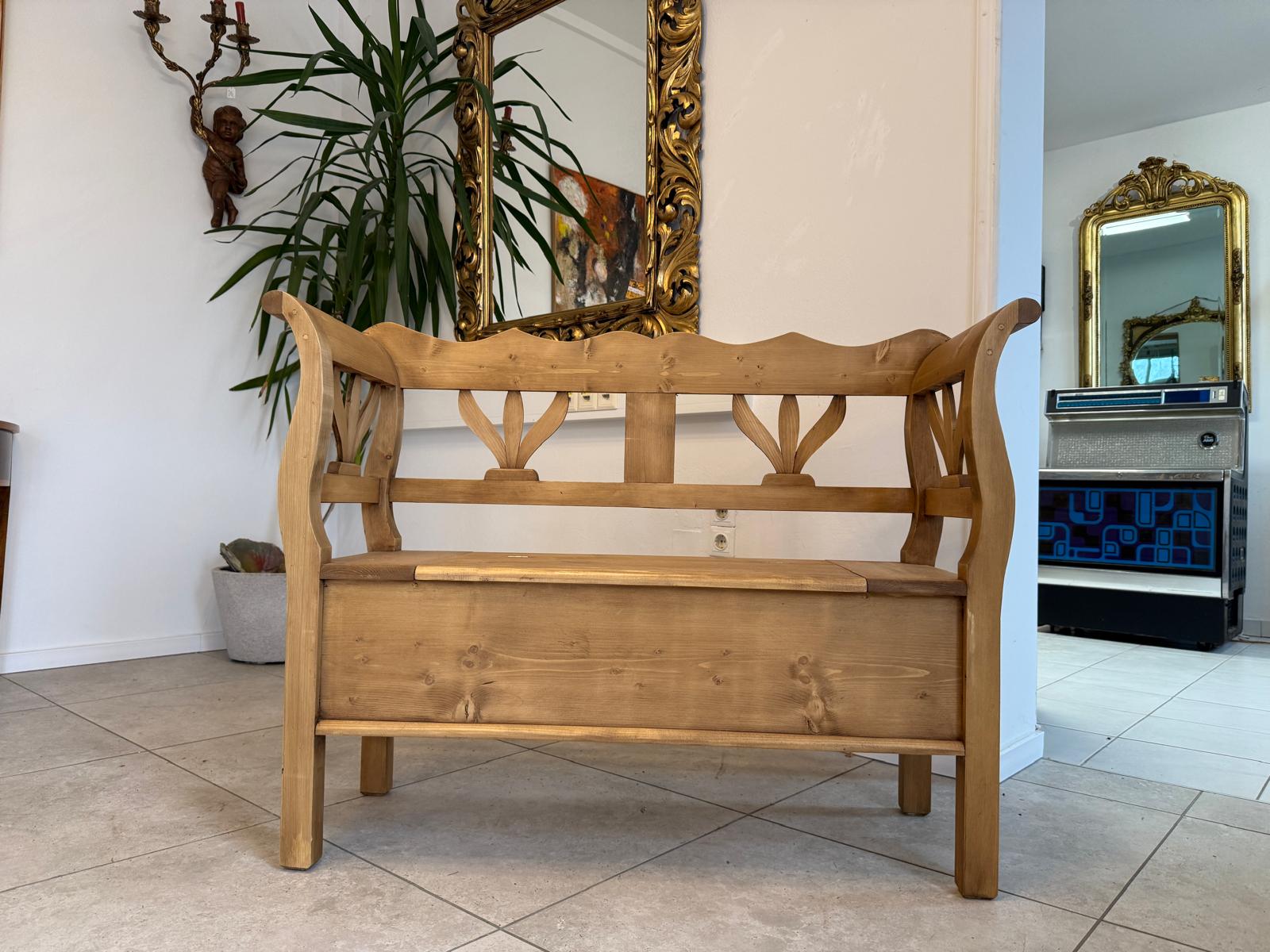 Truhenbank Küchenbank Bauernmöbel Bauernmöbel Antik D1085