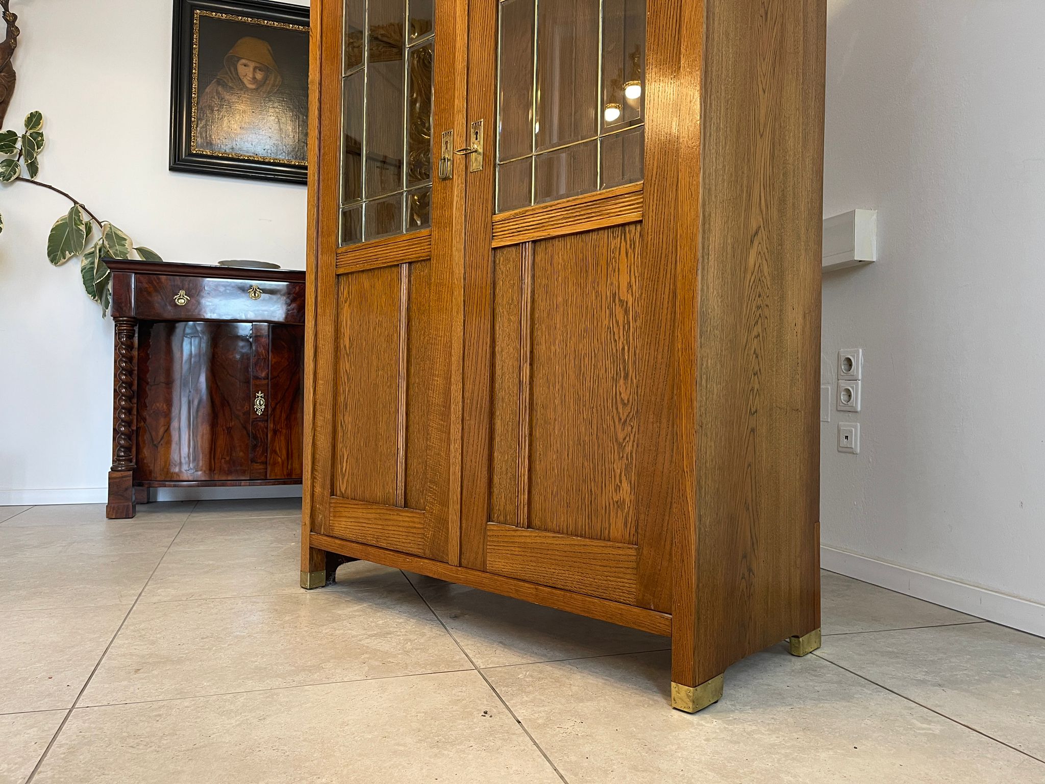 168923eb-5baf-4ca1-88b4-594e223c329d Sale Jugendstil Vitrine / Bücherschrank/ Antiquität A5041