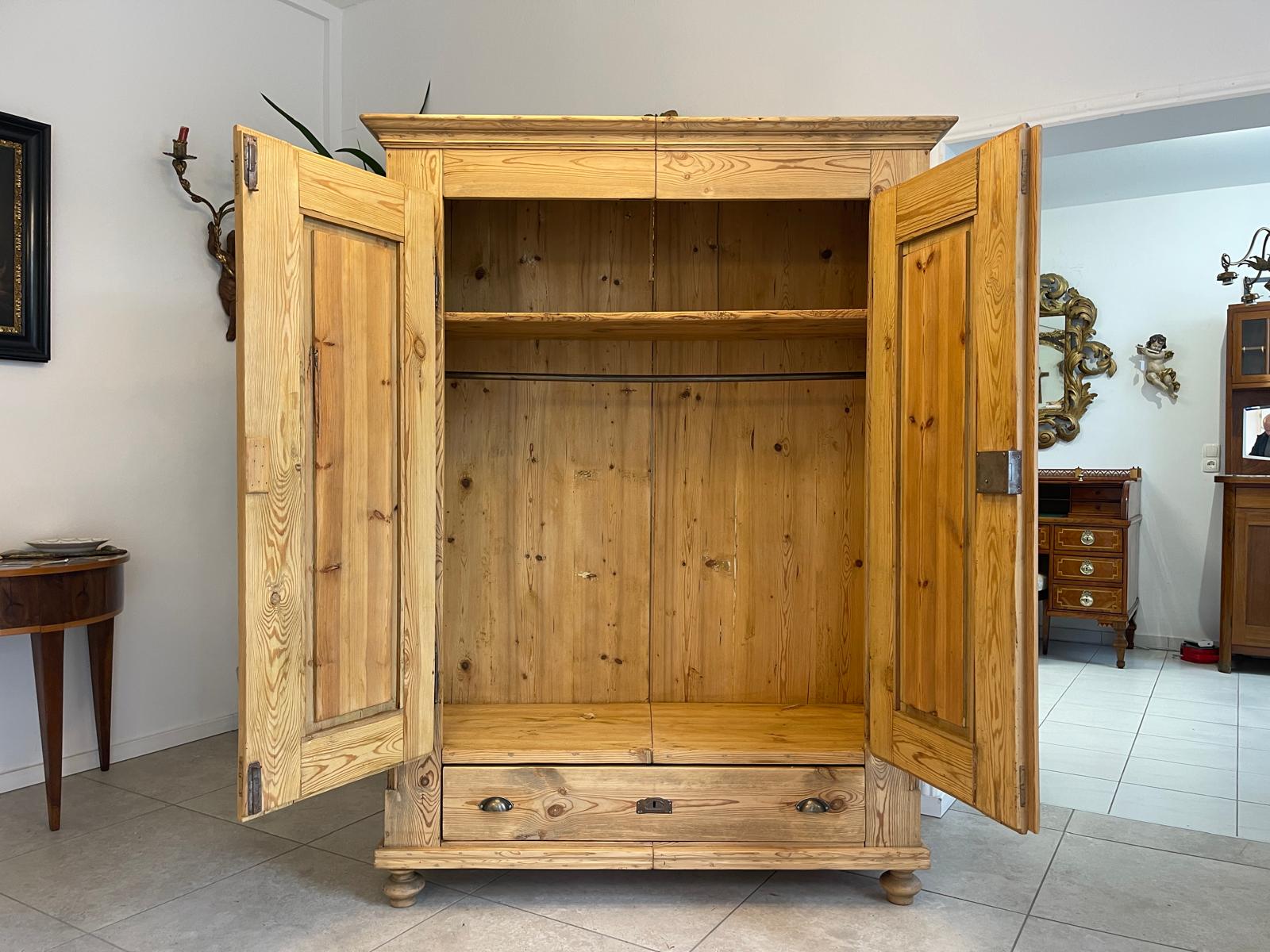 Steirischer Biedermeier Bauernschrank Naturholzschrank G1147