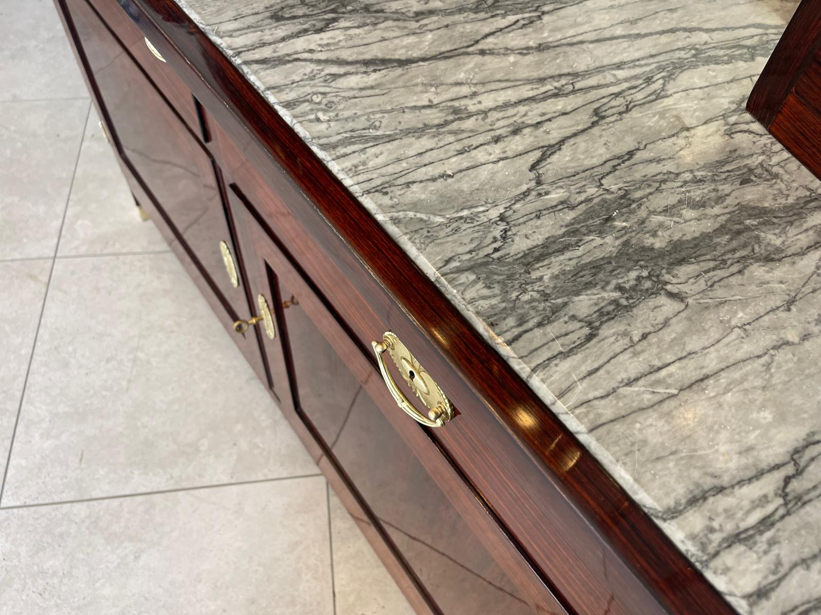 Sale Restauriertes Jugendstil Designerbuffet Aufsatzbuffet Originalstück G1377