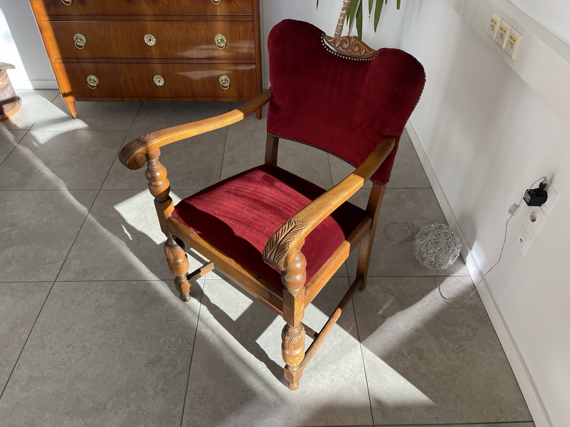 Barock-Biedermeier_51YFnJPxrDzUSwu originaler Art Deco Fauteuil Armlehnstuhl B1235