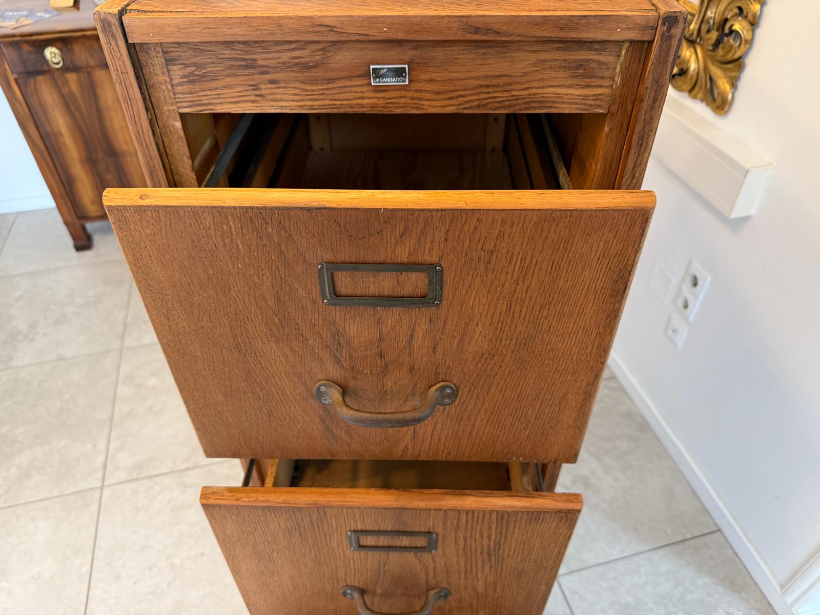 Original Jugendstil-Hängeregisterschrank Büroschrank  Aktenschrank G2112