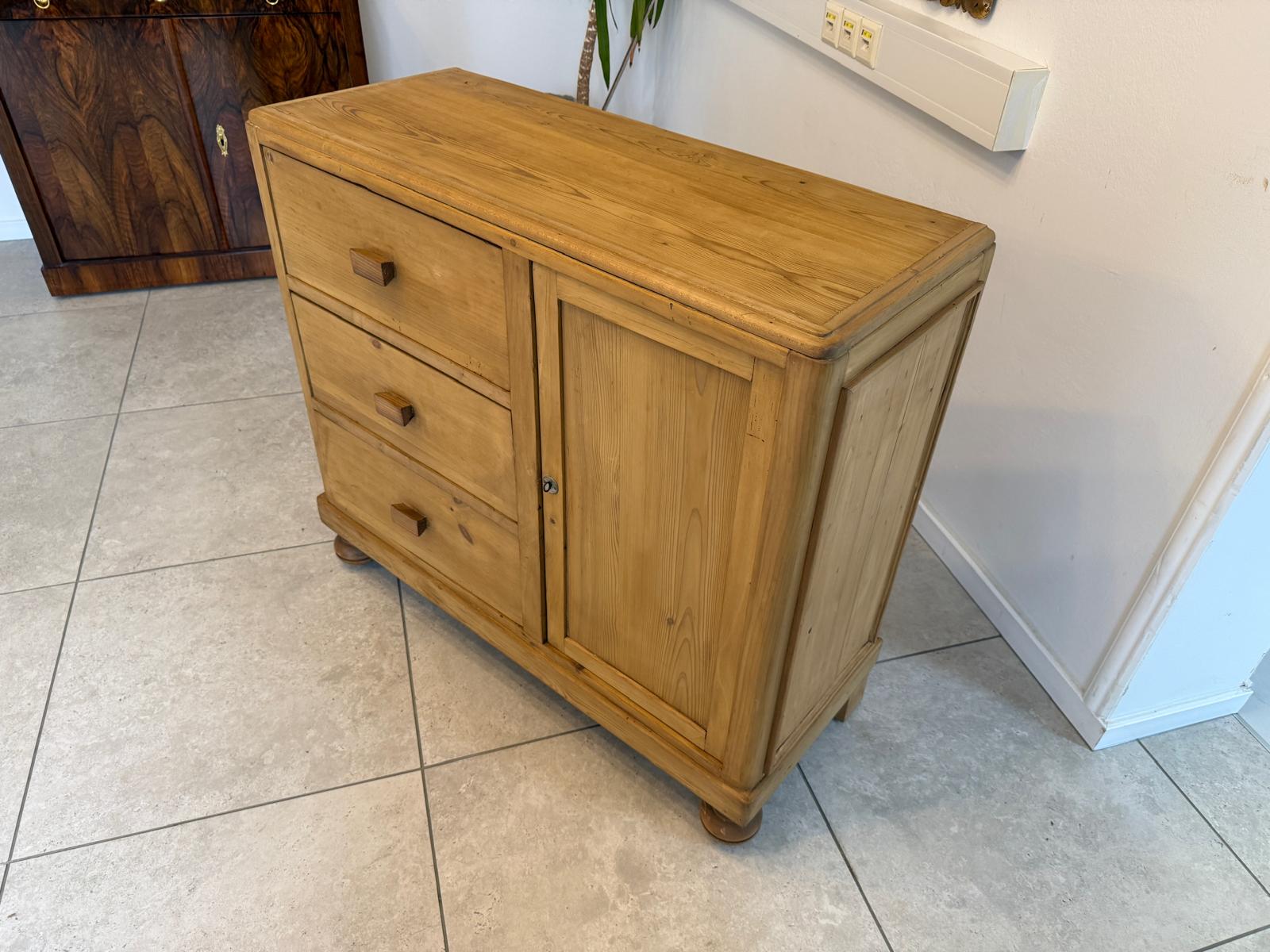 Jugendstil Ladenkommode Bauernmöbel Bauernmöbel Bauernschrank Weichholz D1124