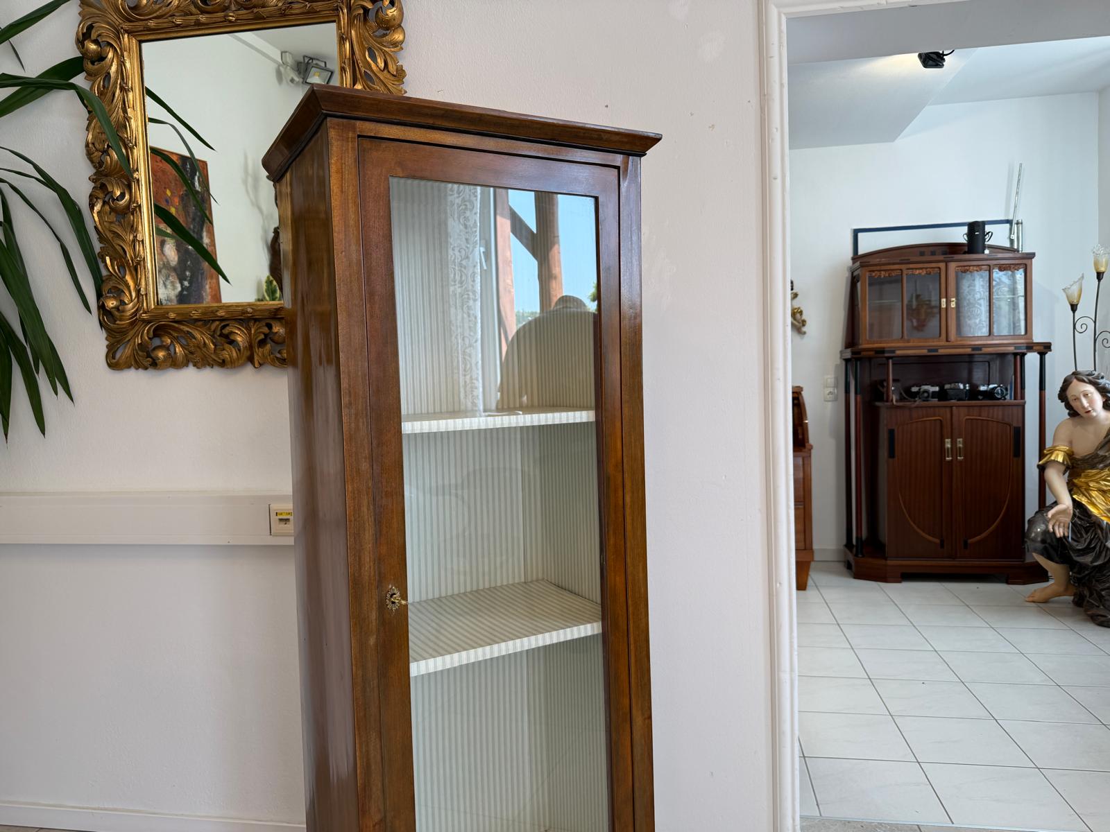 Traum Stilvitrine Biedermeier Glasschrank Bücherschrank G1918