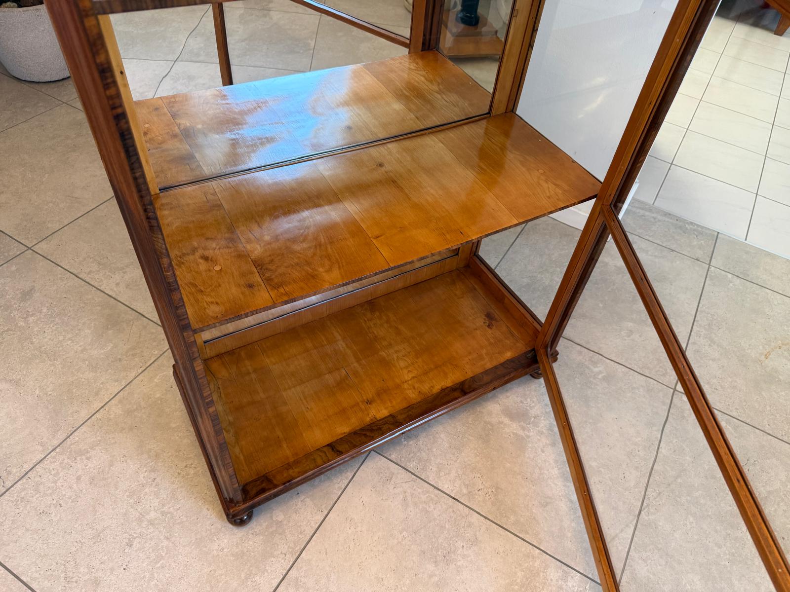 Antiquität Biedermeier Vitrine Bücherschrank Antiquität G1965