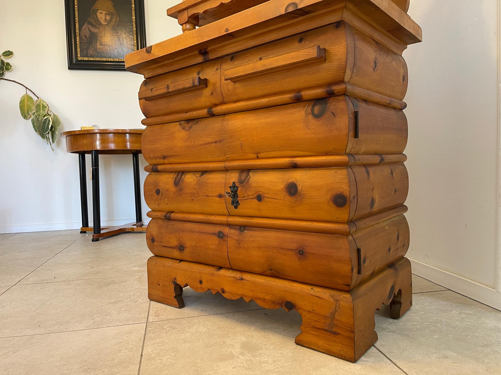 Zirbenholz Anrichte Kommode Bauernmöbel mit Etagere G1272