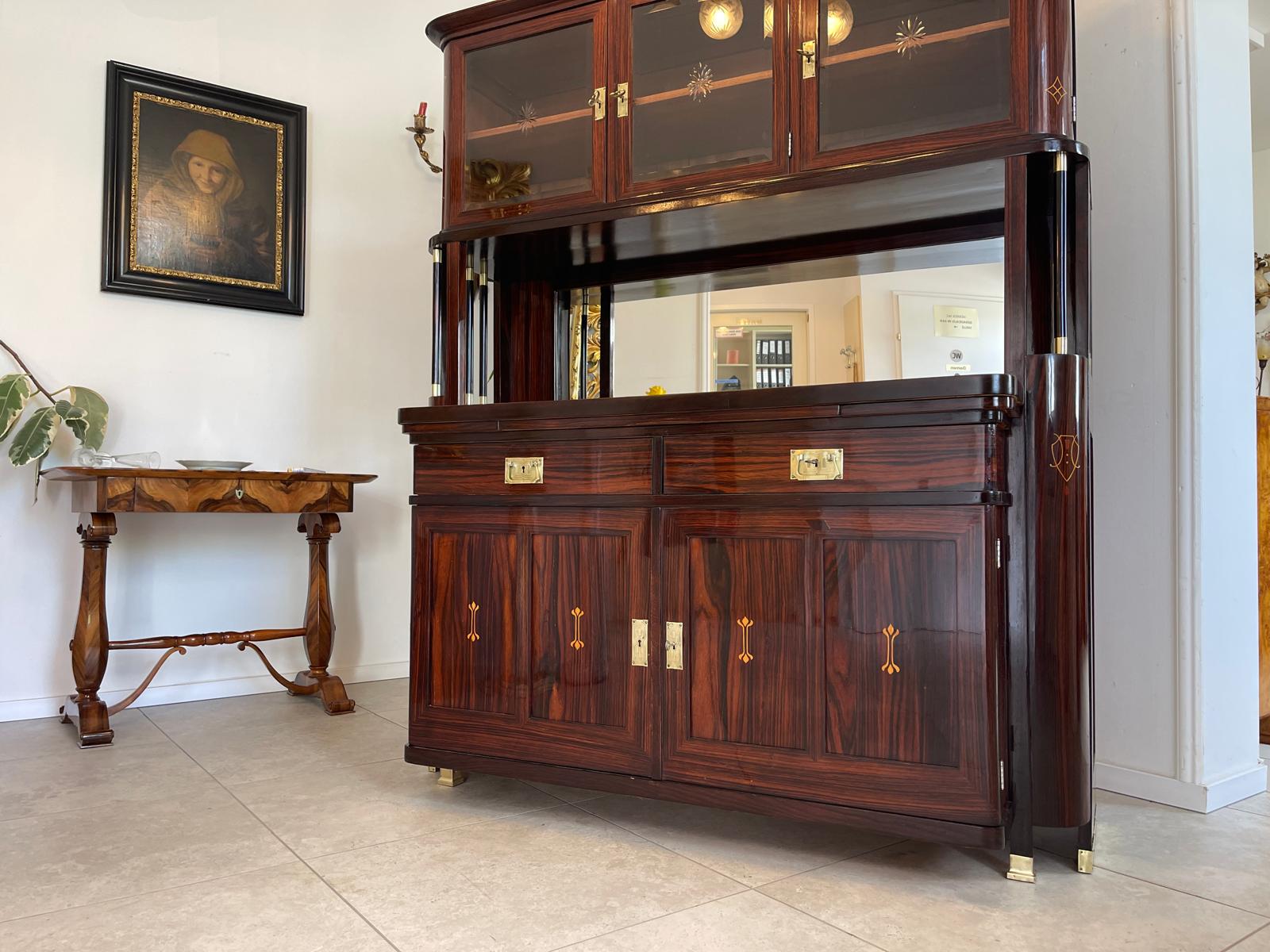 SALE Restauriertes Jugendstil Kredenz Etagere  Bücherschrank Traum Antiquität G1444