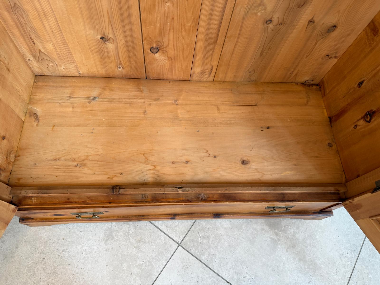 Zirbenholz Schrank Kasten Bauerschrank Kleiderkasten Spiegelschrank G1882