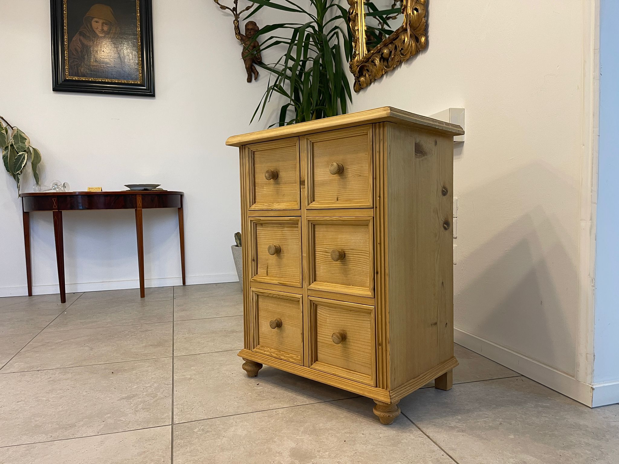 d0e102eb-50a8-4854-9766-afbd409d92fe Bäuerliche Ladenkommode Apothekenschrank Bauernöbel A5116