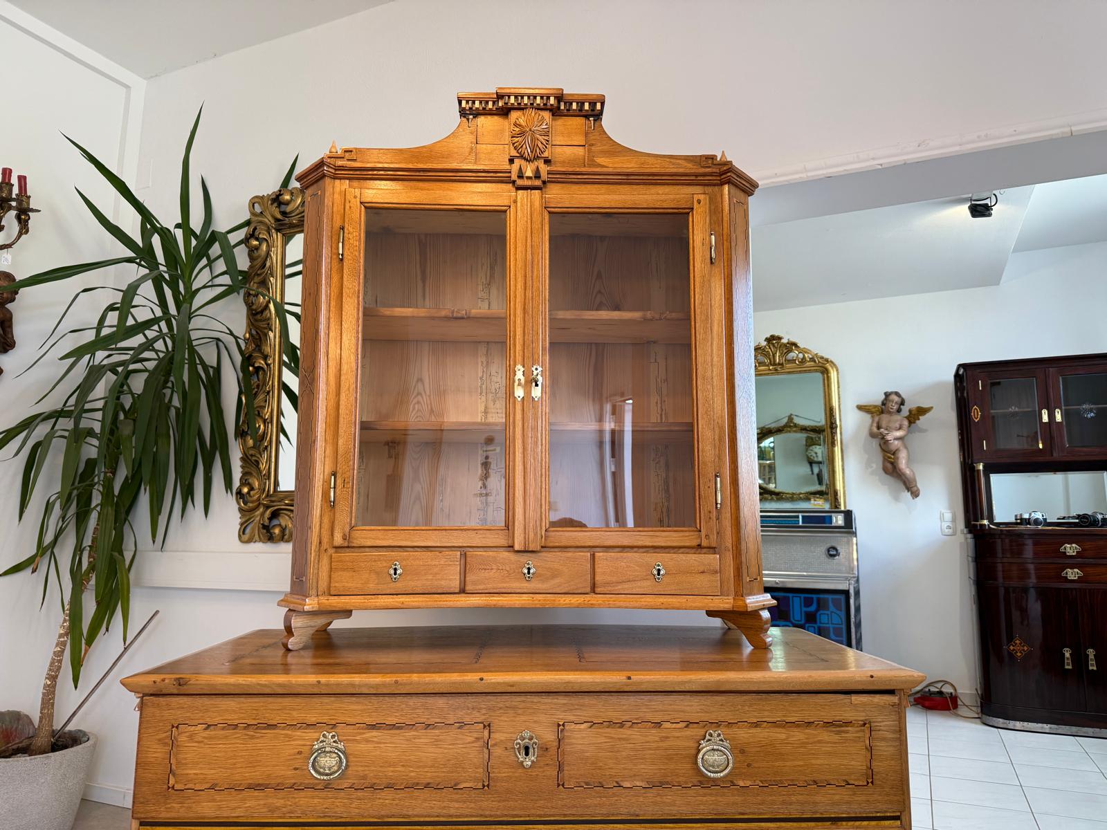 Originaler Josefinischer Aufsatzsekretär Aufsatzkommode Antiquität D2370