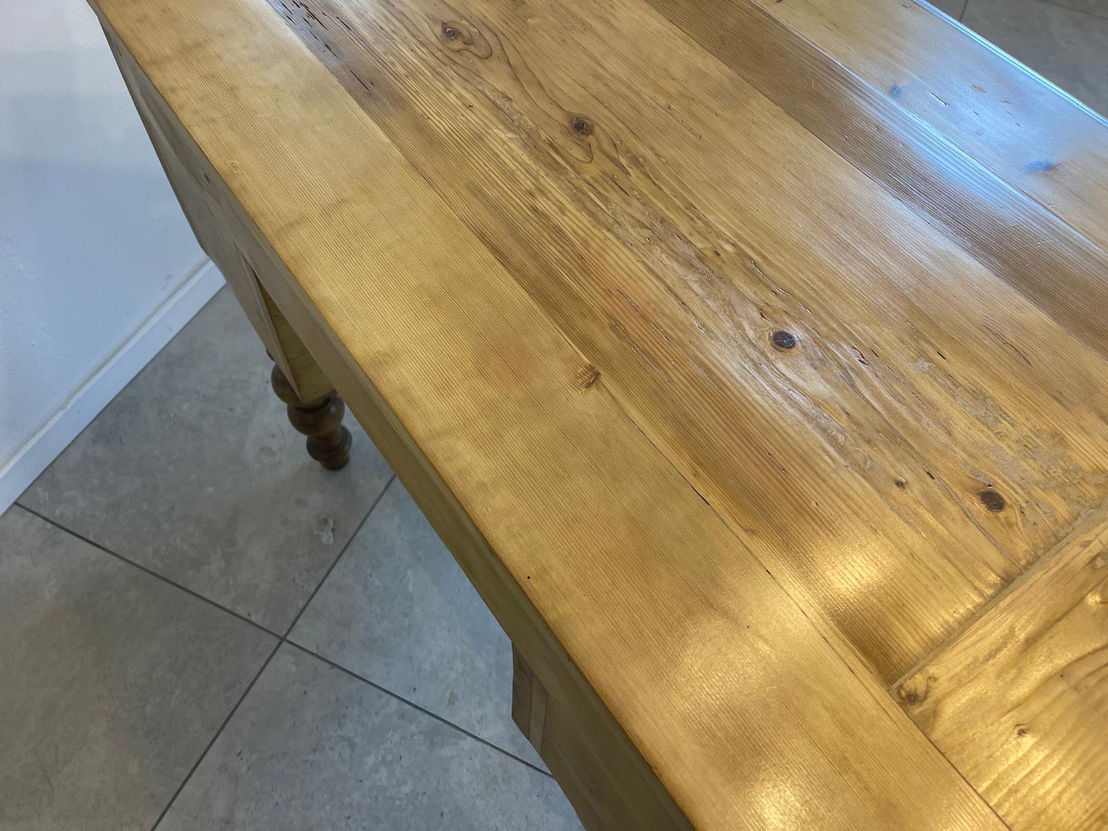 Bäuerlicher Gründerzeit Schreibtisch Sekretär Naturholz G1085