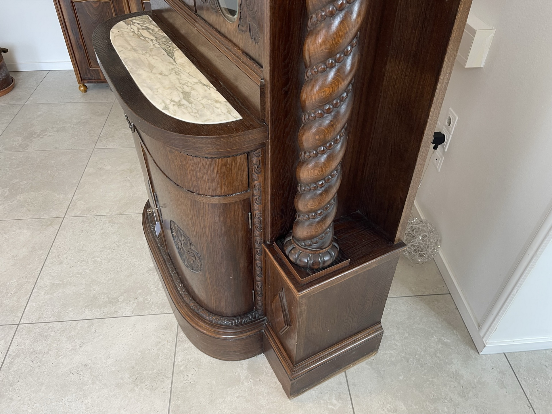 antiquitaeten_95 Originales Historismus Aufsatzbuffet Altarschrank B1533