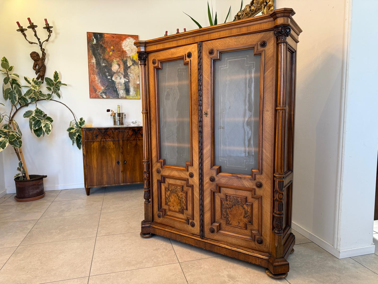 Originale Gründerzeit Anrichte Schrank Vertiko Schrank G1996