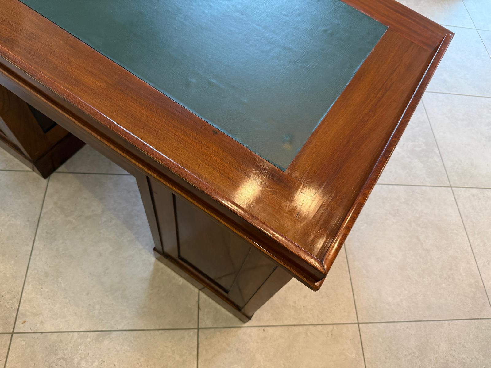 Altrestaurierter Jugendstil Schreibtisch Sekretär Freisteher G1878