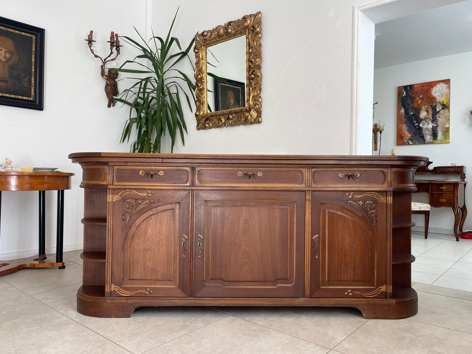 Originales Jugendstil Anrichte Sideboard Antik Vintage Traum G1357