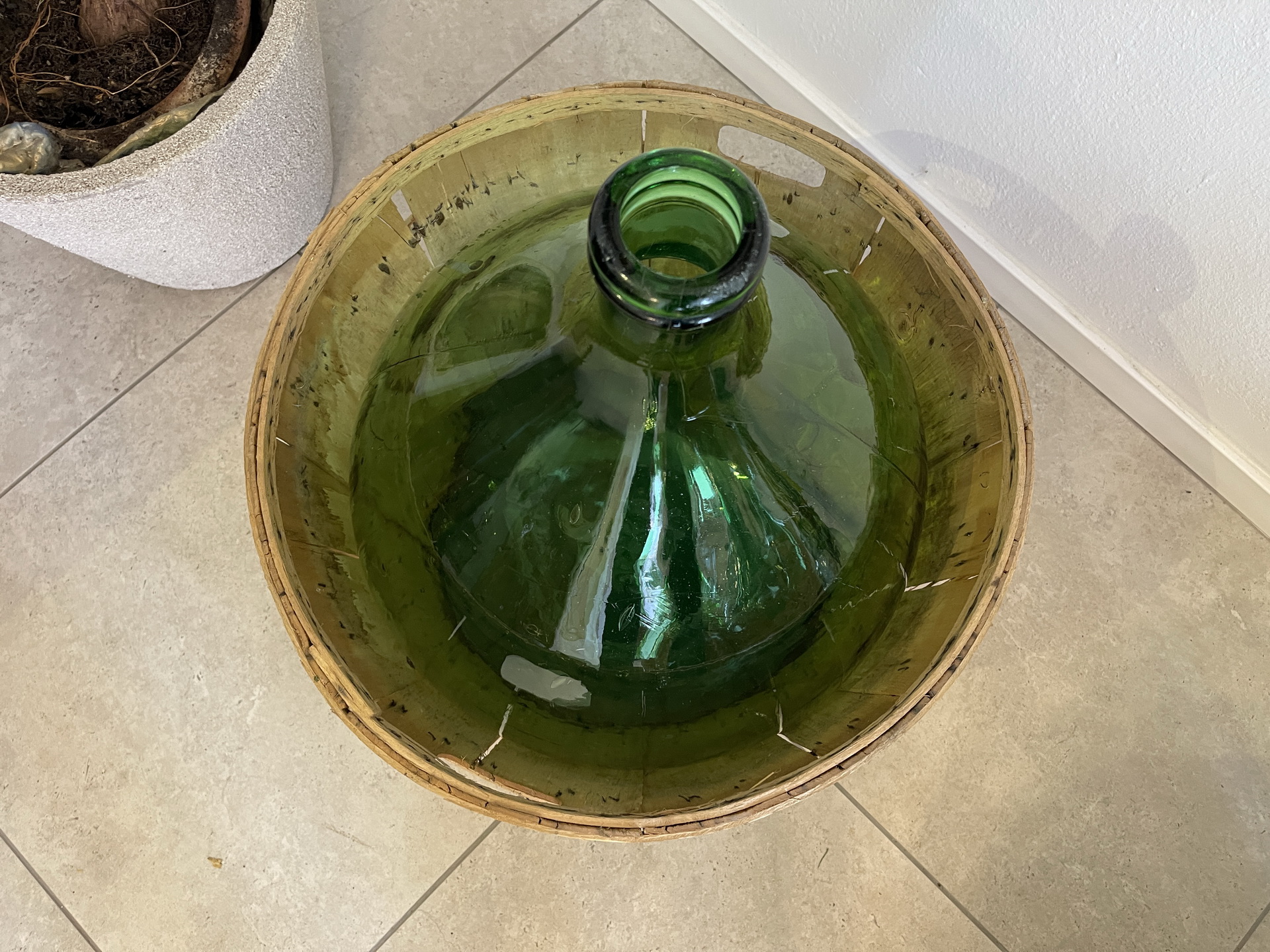 Alte Ballonflasche Weinballon, Gärballon, Ballonflasche A4739