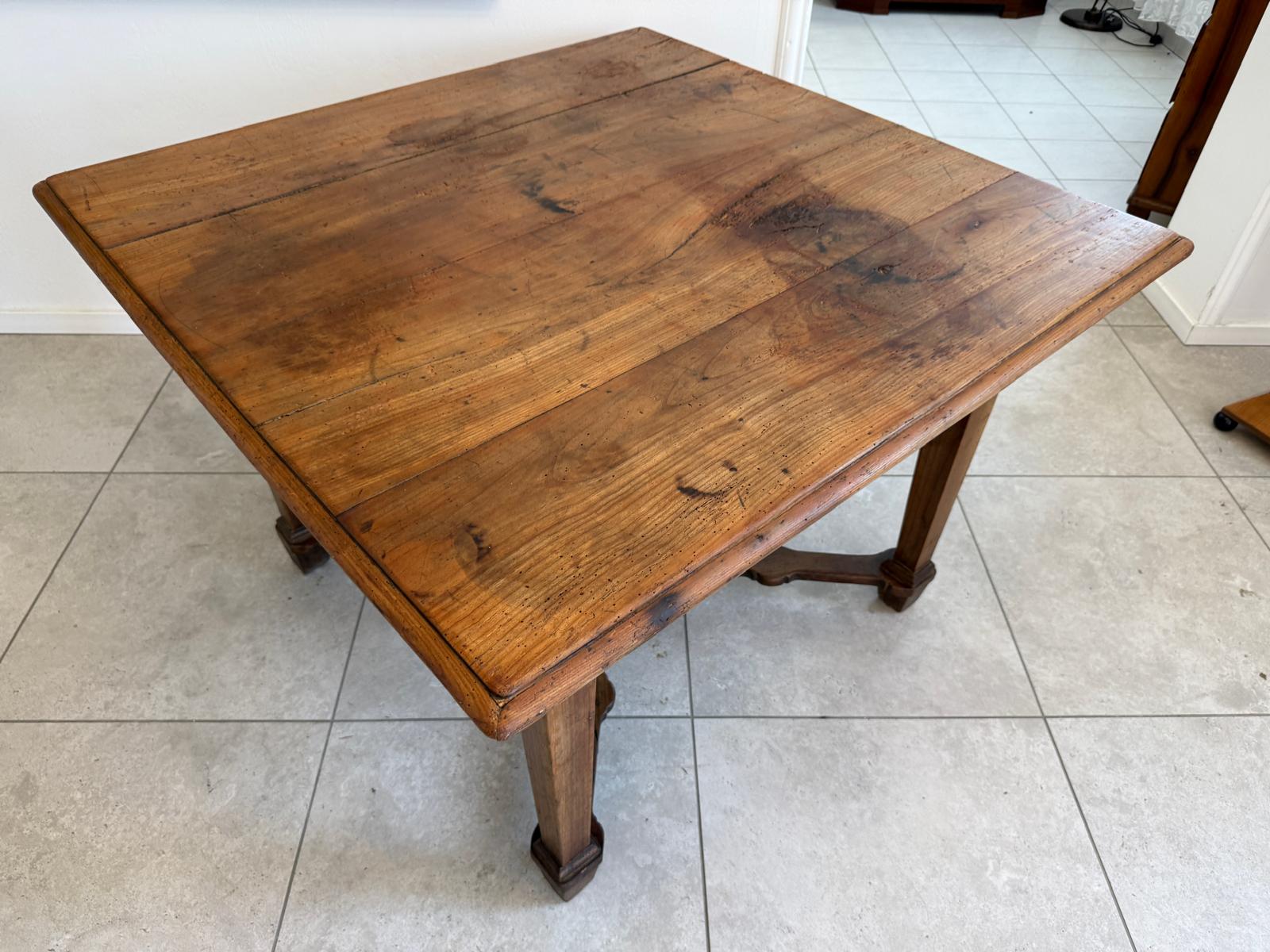 Uriger Burgenländischer Bauerntisch Naturholz Hüttentisch Naturholztisch - G1751