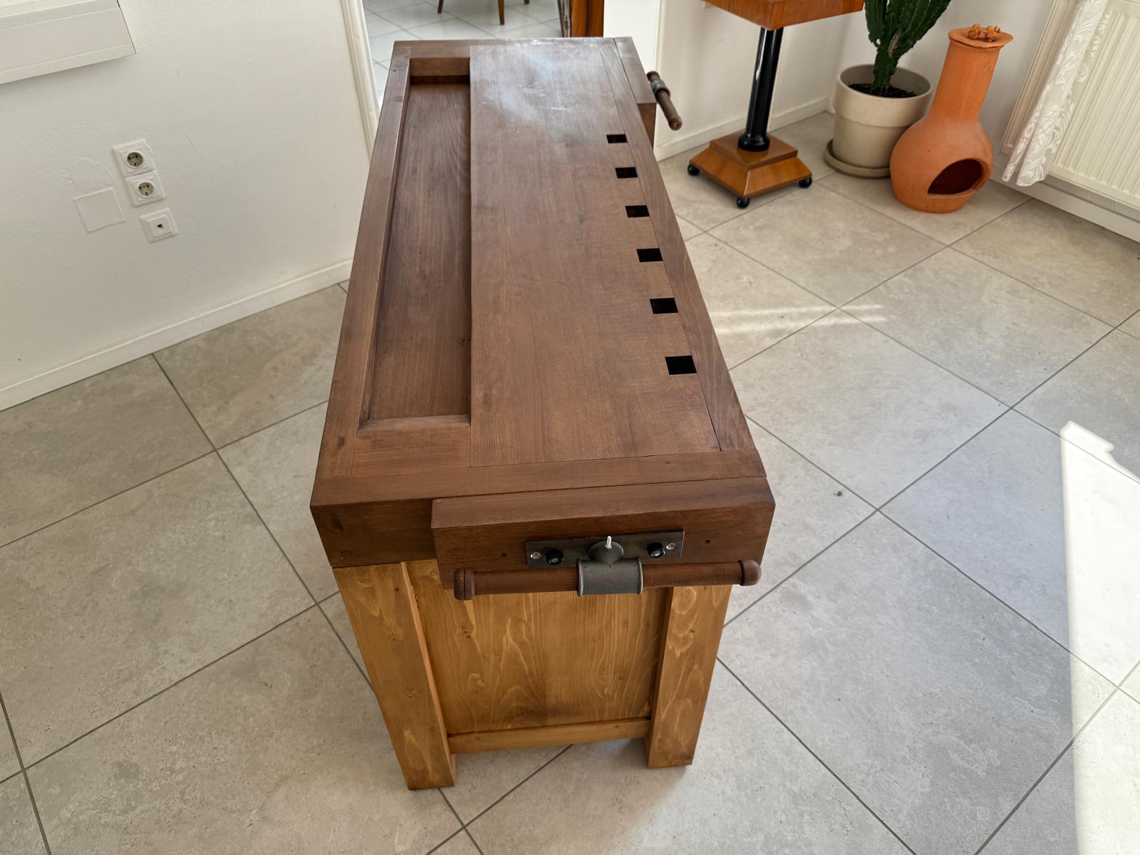 SALE Hobelbank Werkbank Schreinertisch Pult Thresen Bauernmöbel G1781