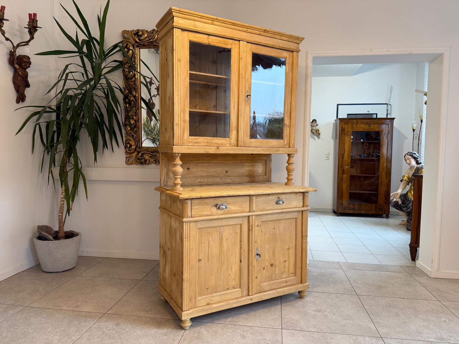 Gründerzeit Naturholschrank Küchenbuffet Küchenschrank Küchenkredenz G2220