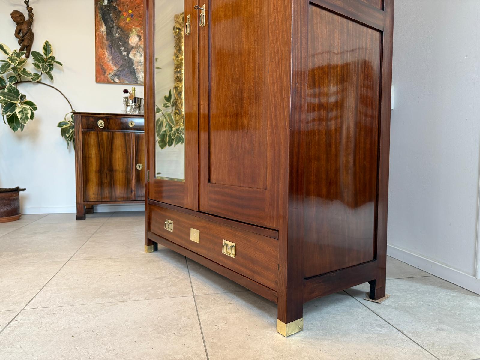 Sale Jugendstil Spiegelschrank Kleiderschrank Kasten Bücherschrank Antiquität  G2111
