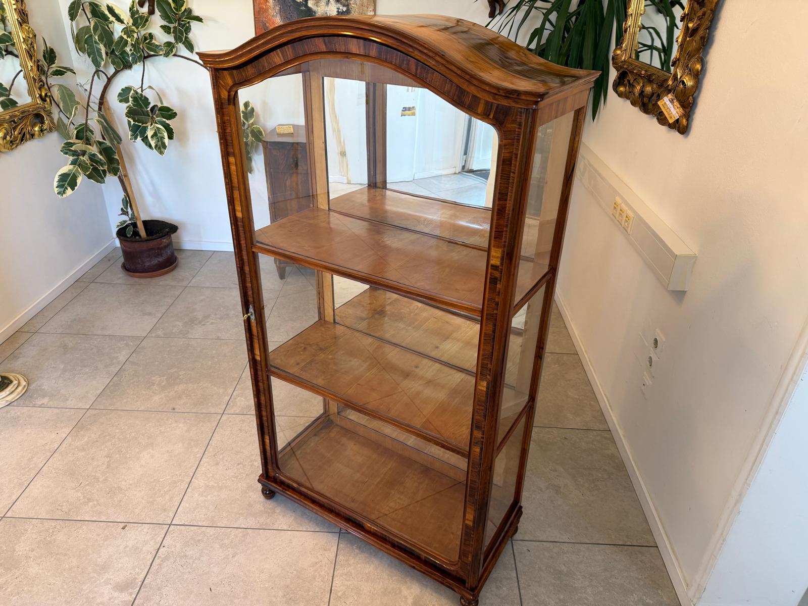 Antiquität Biedermeier Vitrine Bücherschrank Antiquität G1965