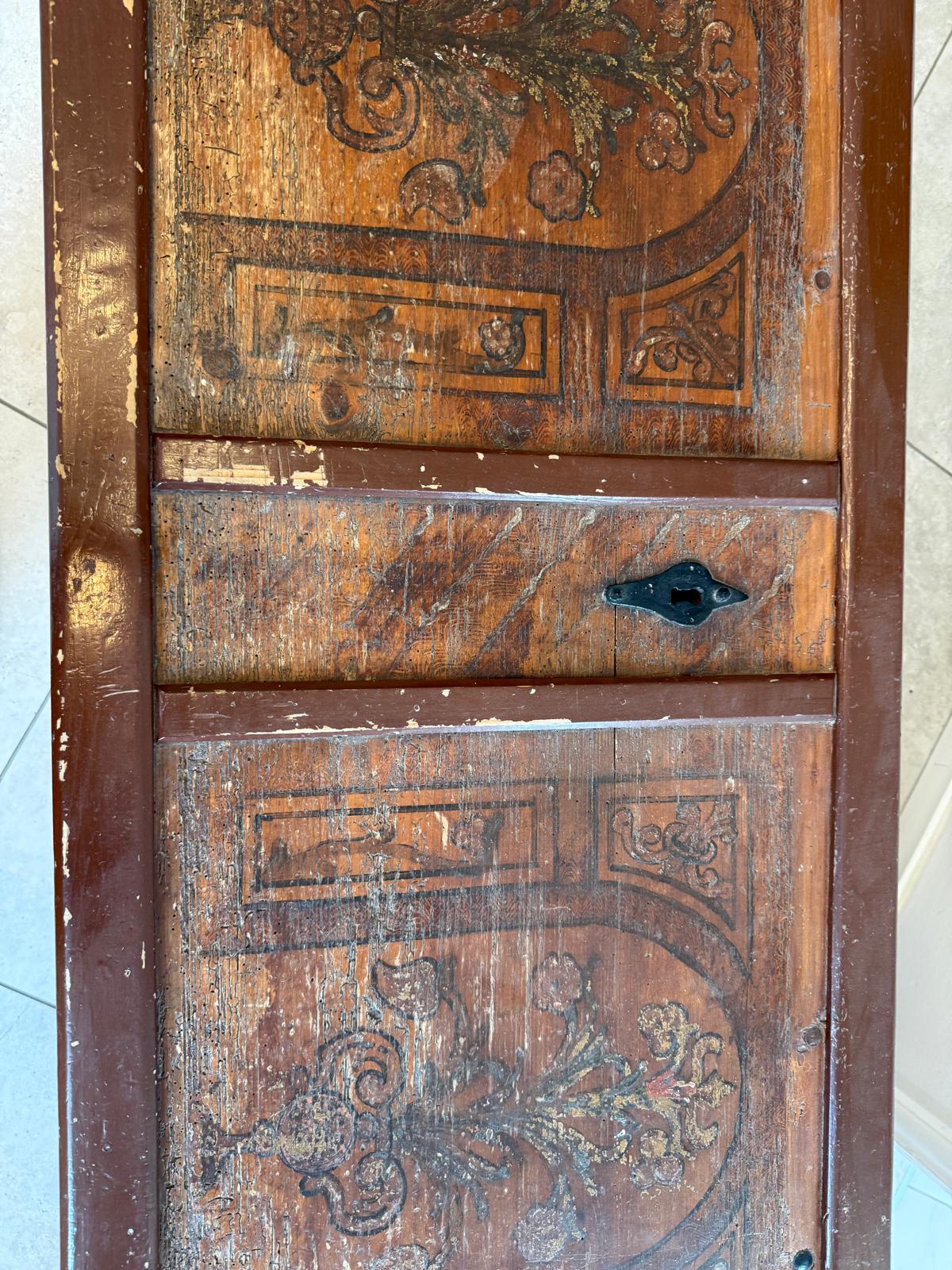 Truhe Landhaustruhe Bauerntruhe Biedermeier Truhe Handbemalt D2319