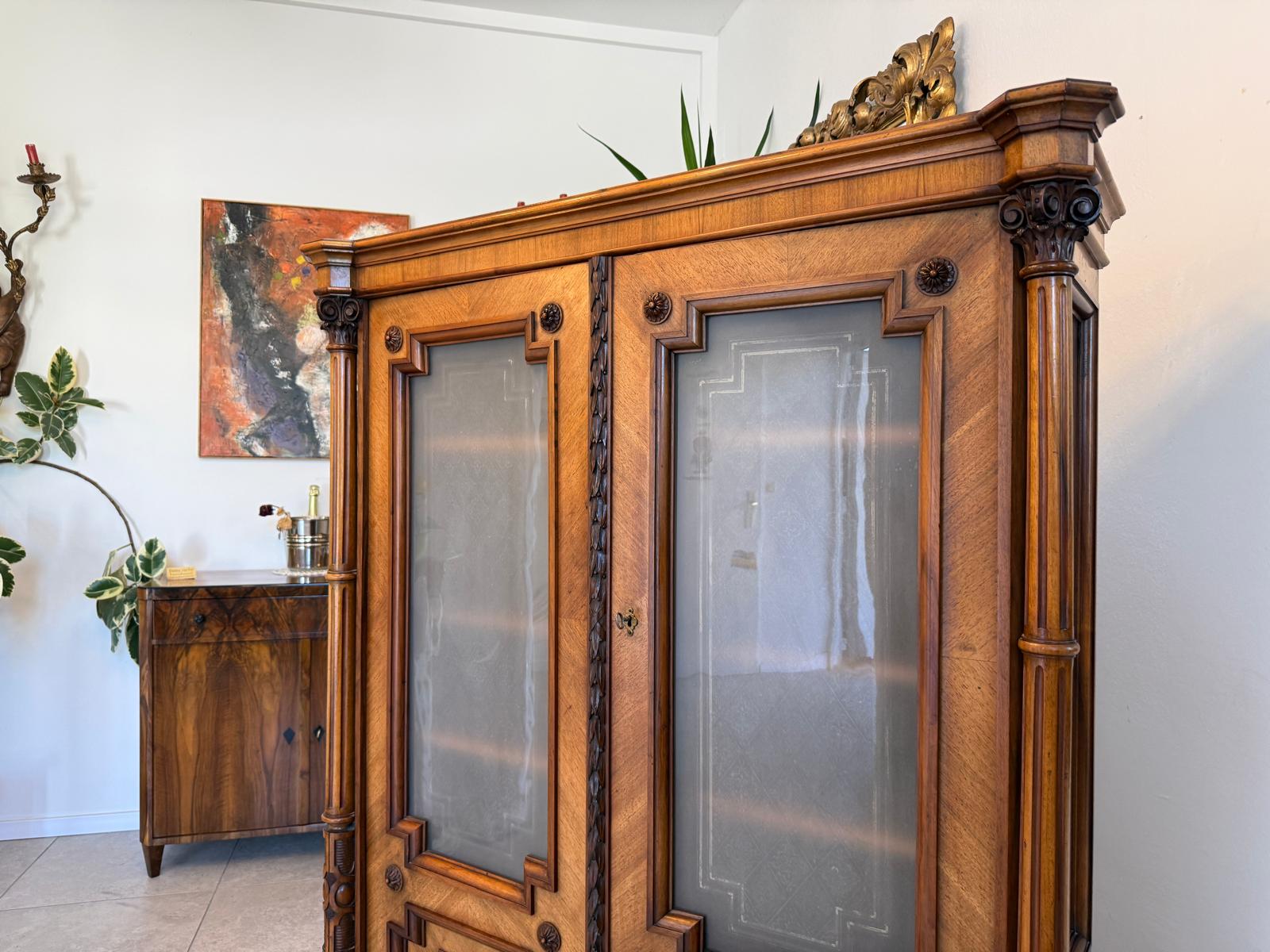 Originale Gründerzeit Anrichte Schrank Vertiko Schrank G1996