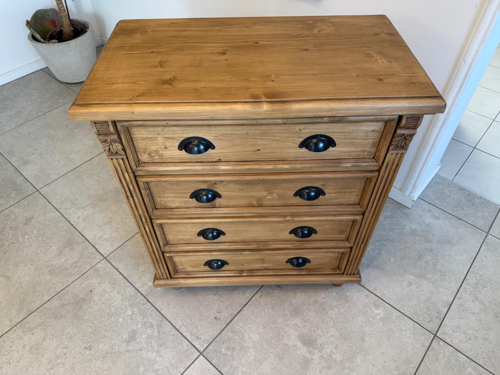 Massive Ladenkommode Ladenschrank Apothekerschrank Bauernmöbel G1782