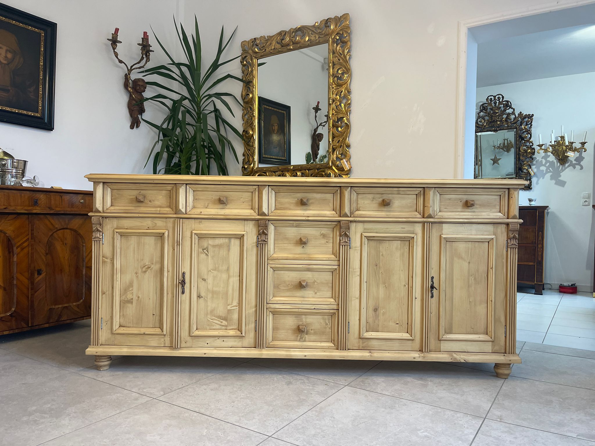 e612cefe-0934-496d-9428-55b9ff41f3a4 massiver Apothekenschrank 8 Ladenkommode Ladenschrank A4117