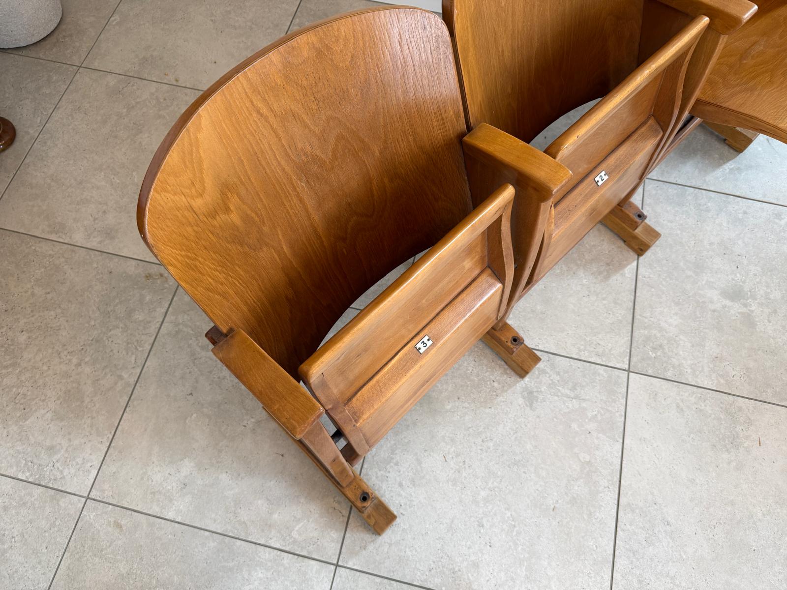 Originale Kinostuhlreihe Kinosessel 3er Set Klappstuhl D2628