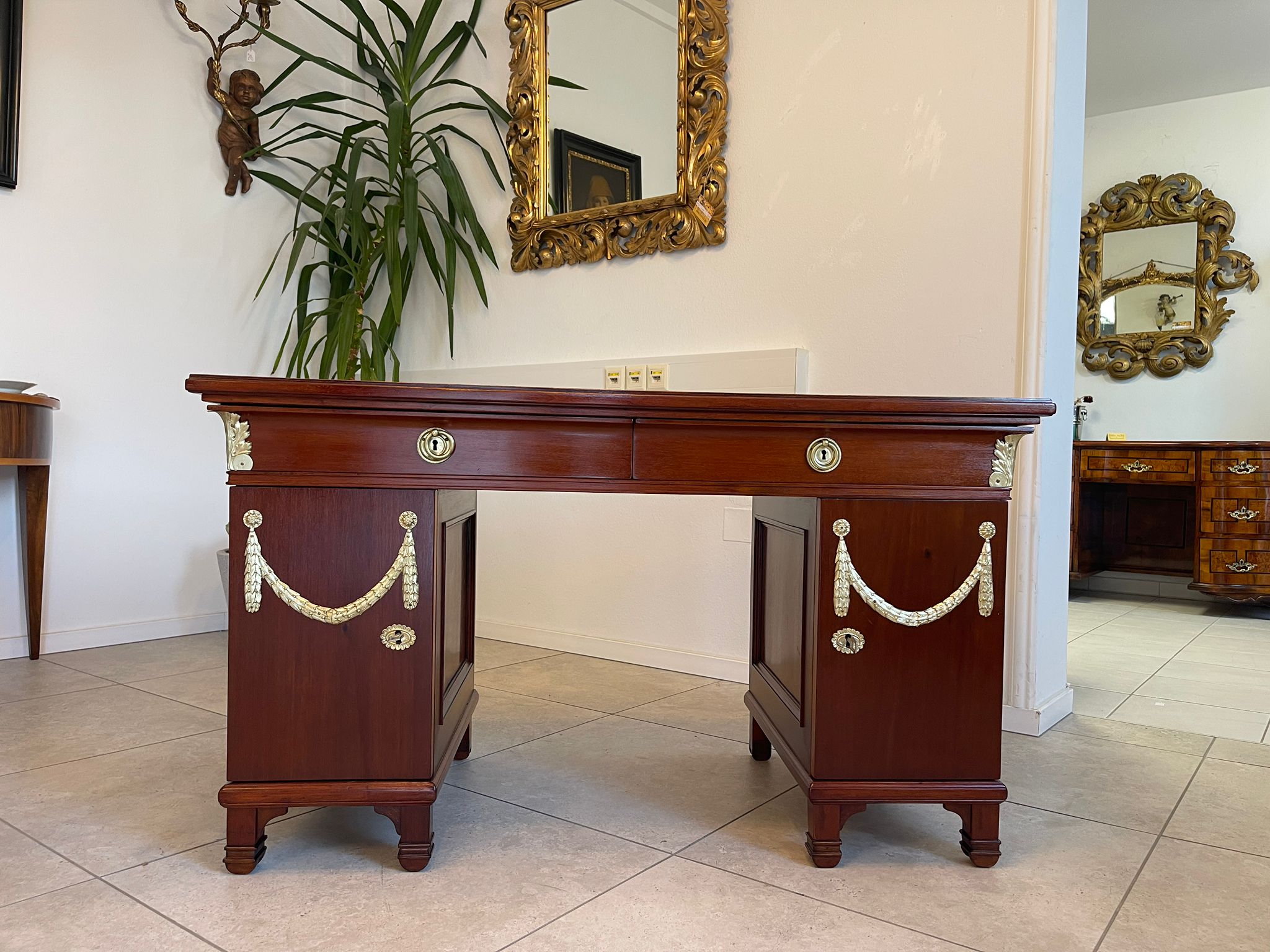 Restaurierter Jugendstil Schreibtisch Sekretär Wiener Sezession G1068