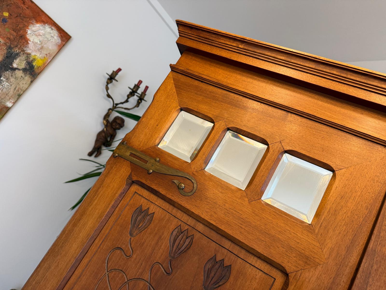 Sale Originaler Jugendstil Kleiderschrank Kasten Antiquität G2208