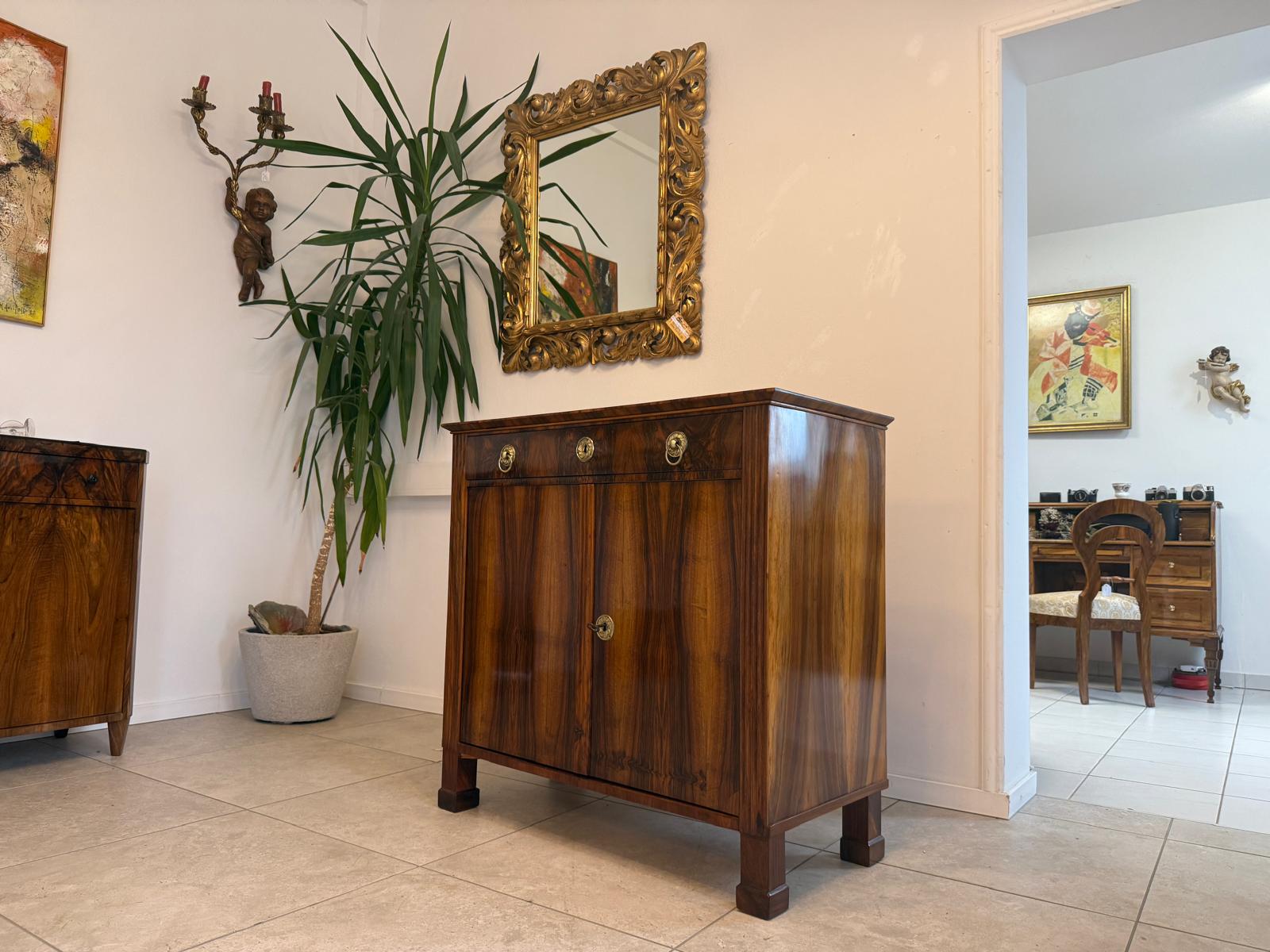 Sale Restaurierte Biedermeier Anrichte Trumeau Nussholz Antiquität G2081
