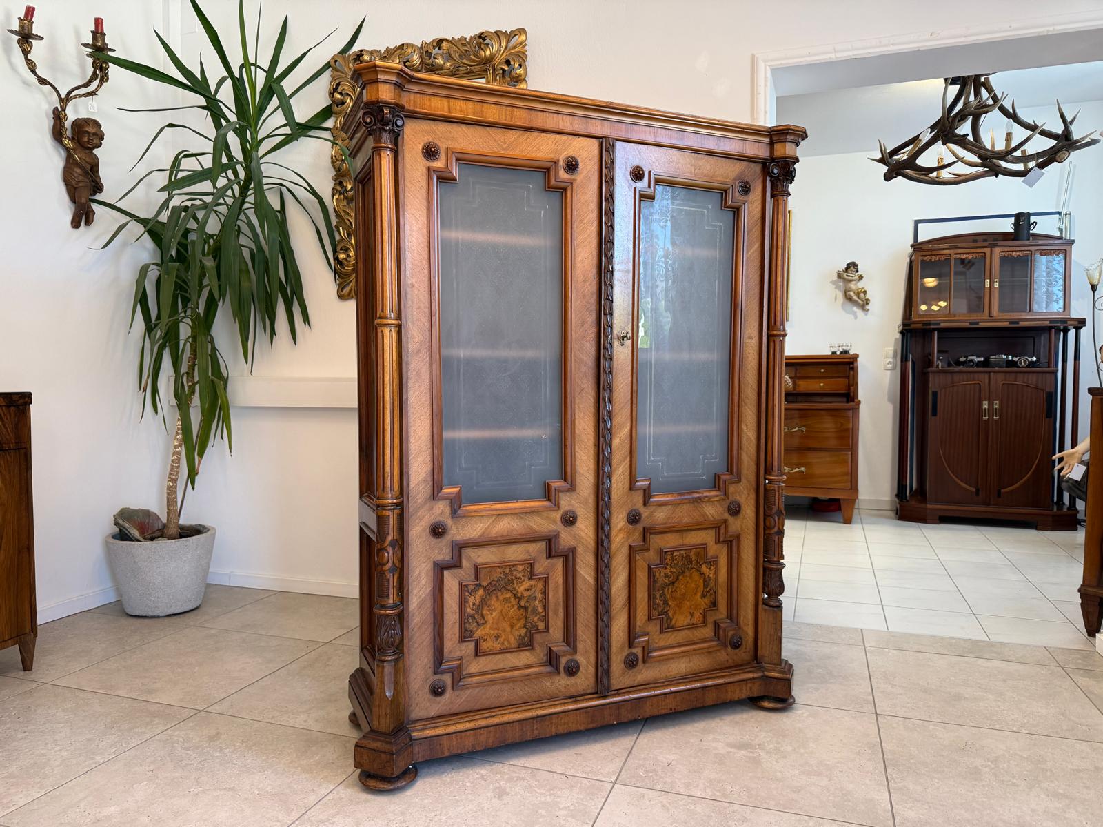 Originale Gründerzeit Anrichte Schrank Vertiko Schrank G1996