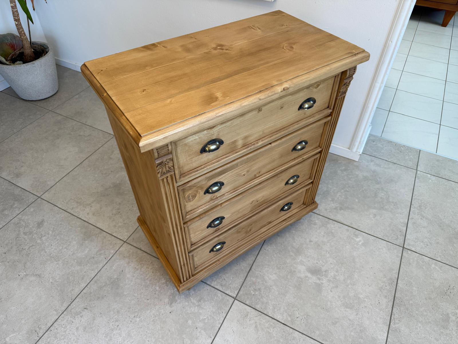 Bäuerliche 4 Ladenkommode Ladenschrank Vollholz Gründerzeit-Stil G1969
