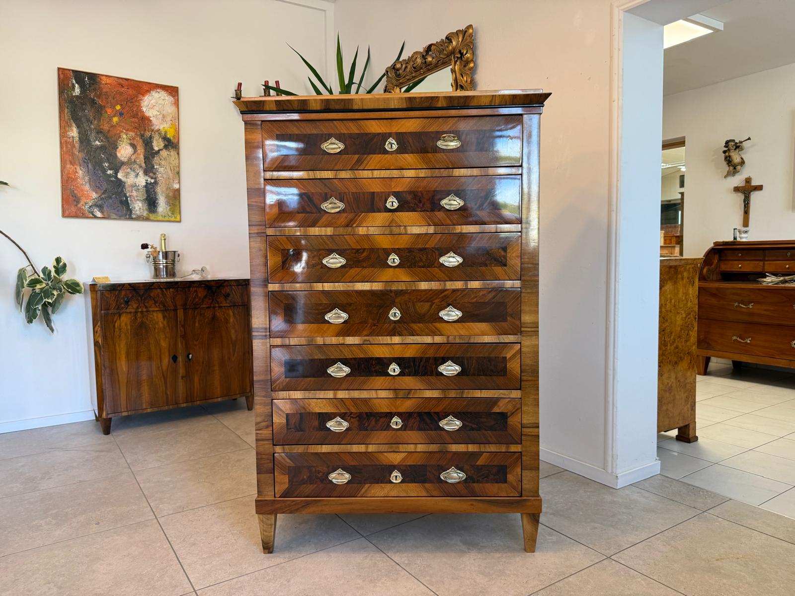 Sale Restaurierte Biedermeier 7 Ladenkommode Wochenkommode G1966
