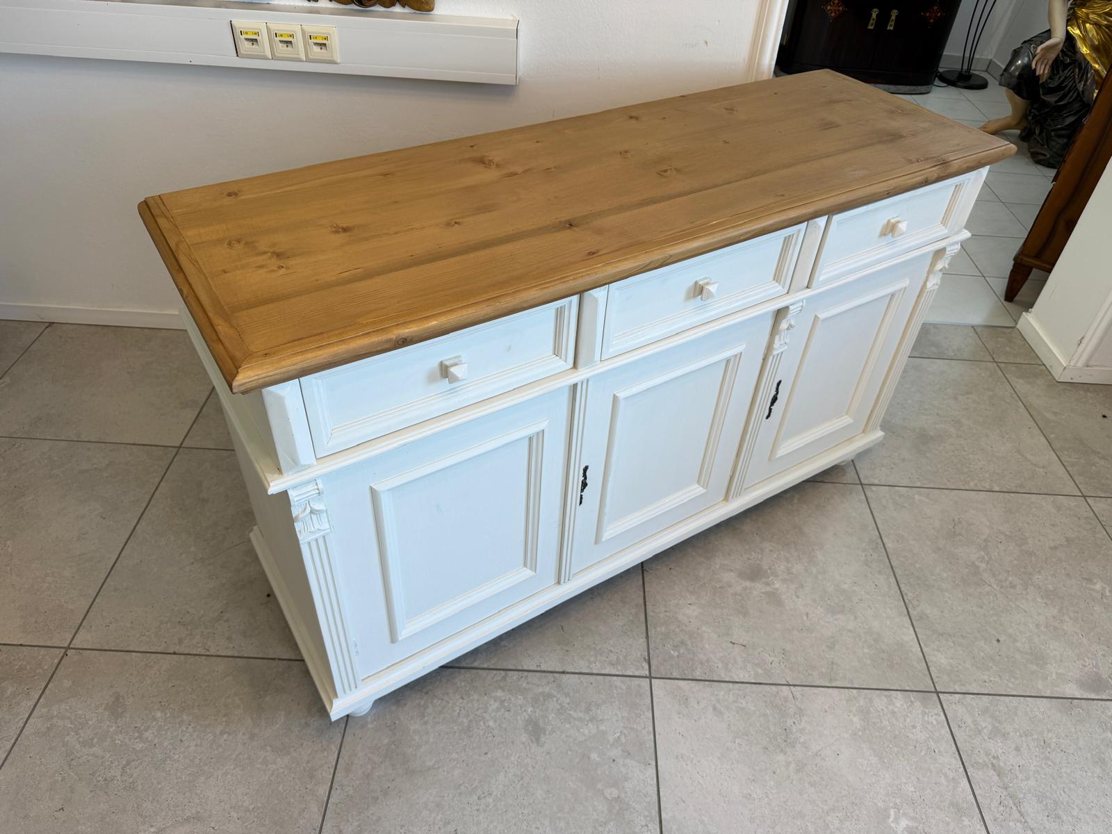 Antike Apothekenschrank 3 Ladenkommode Ladenschrank Chabby Chic D2820